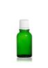 Flacon verre vert 50 ml avec codigoutte Bouchage (DIN18) : Codigoutte blanc