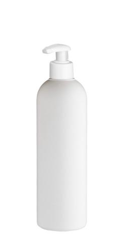 Flacon 500 ml PE blanc pompe crème