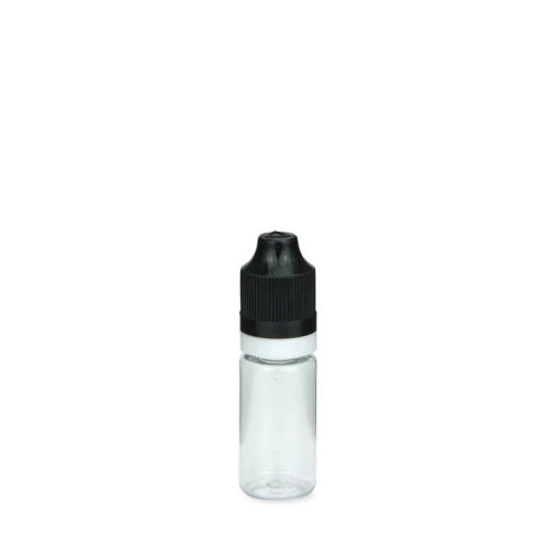 Flacon e-liquide 10 mL en PET avec bague inviolable - au comptoir des flacons
