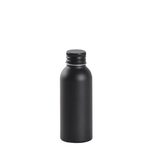 Flacon en aluminium noir mat 100 ml - au comptoir des flacons