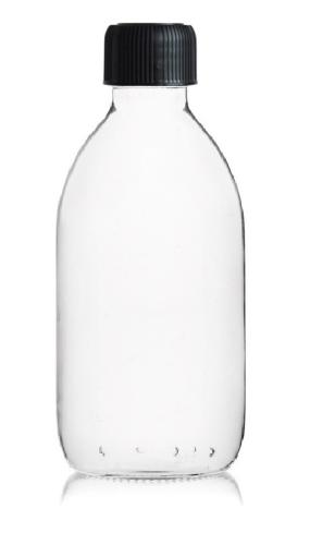 Flacon verre transparent 1000 ml avec bouchon - au comptoir des flacons