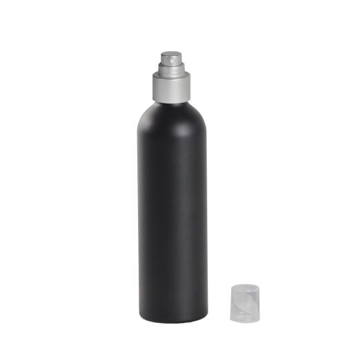 Vaporisateur aluminium noir mat avec pompe spray alu 250 ml - au comptoir des flacons