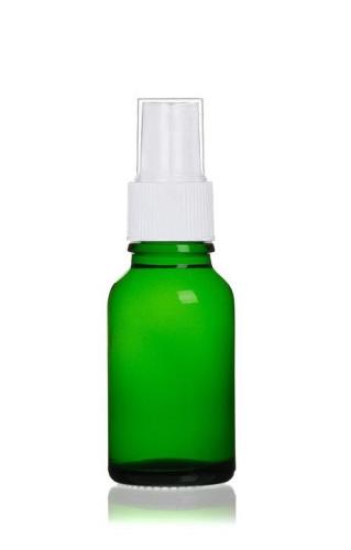 Vaporisateur verre vert 50 ml spray blanc