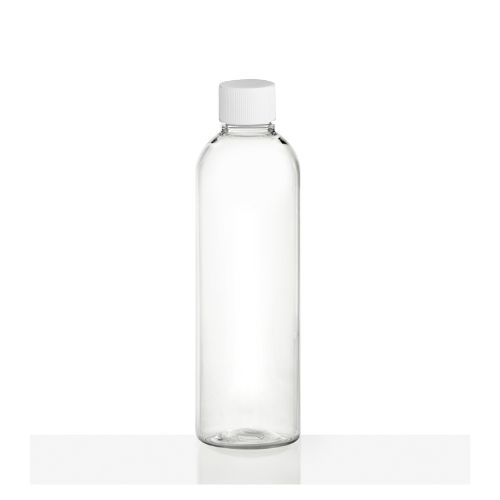 Flacon PET transparent 250 ml avec bouchon - au comptoir des flacons
