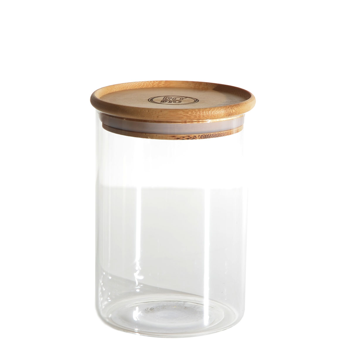 Boîte alimentaire verre et bambou 800ml transparent