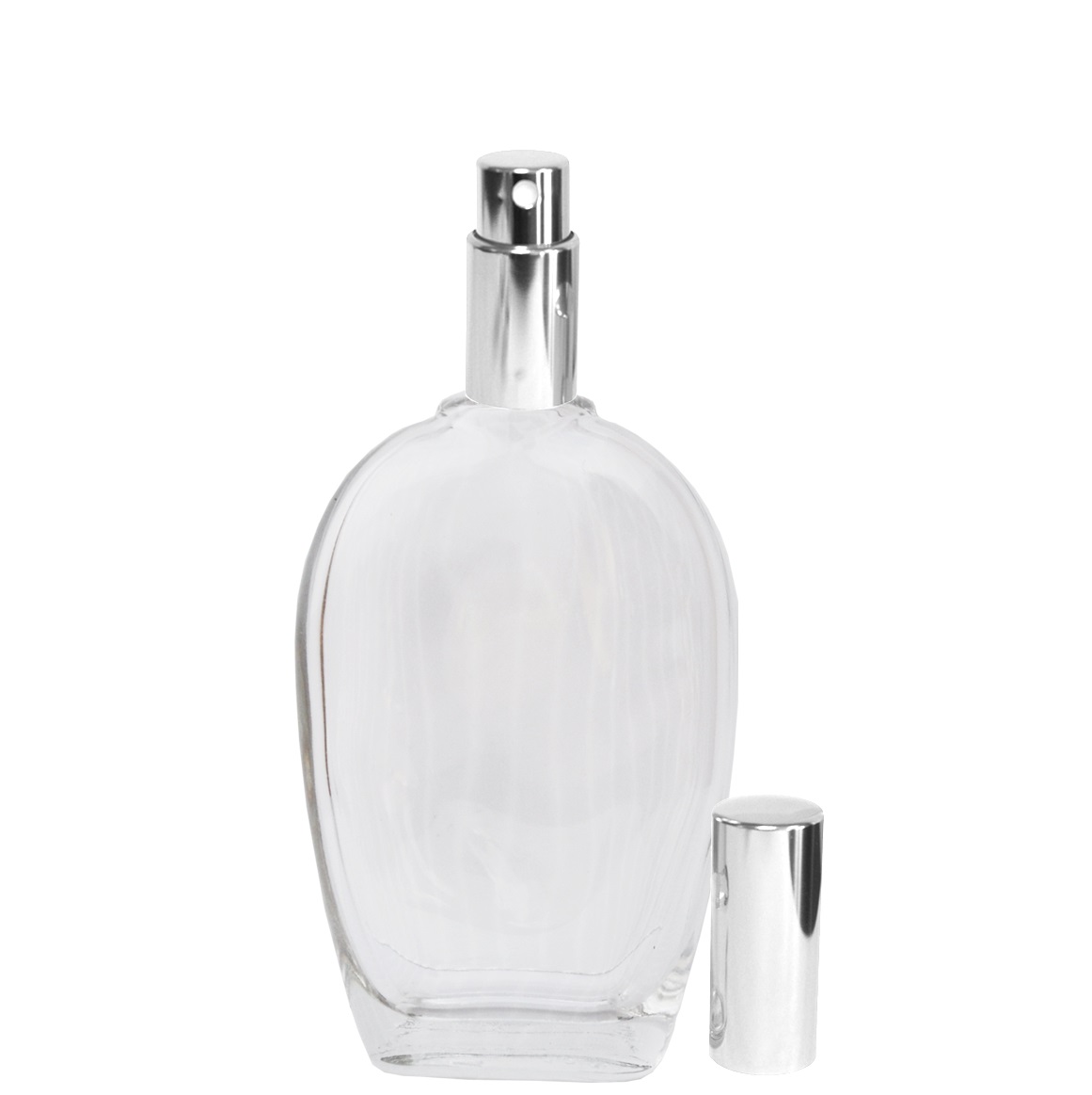 Flacons vaporisateur de parfum en verre transparent avec un
