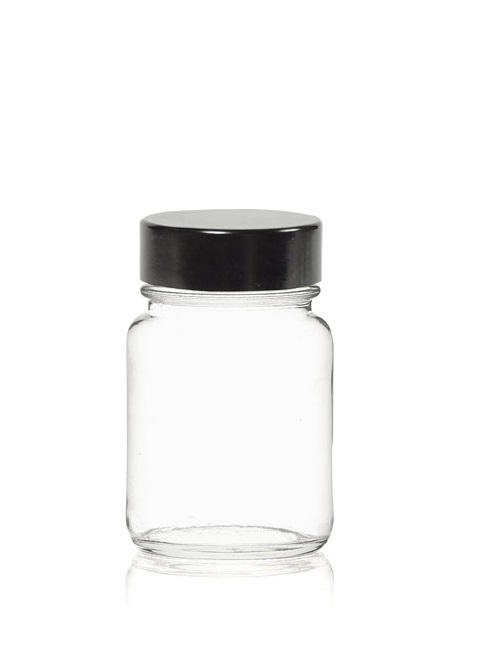 Pot en verre clair avec couvercle DTO 375 ml