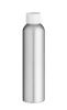 Flacon aluminium 200 ml avec bouchon aluminum Capsule (24/410) : Bouchon blanc strié