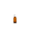 Flacon verre ambré 10 ml avec codigoutte Bouchage (DIN18) : Codigoutte blanc