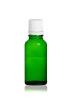 Flacon verre vert 100 ml avec codigoutte Bouchage (DIN18) : Codigoutte blanc