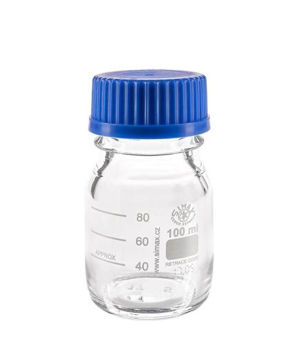 Flacon de laboratoire 100 ml gradué en verre borosilicaté