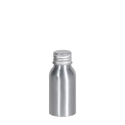 Flacon en aluminium argenté 50 ml - au comptoir des flacons