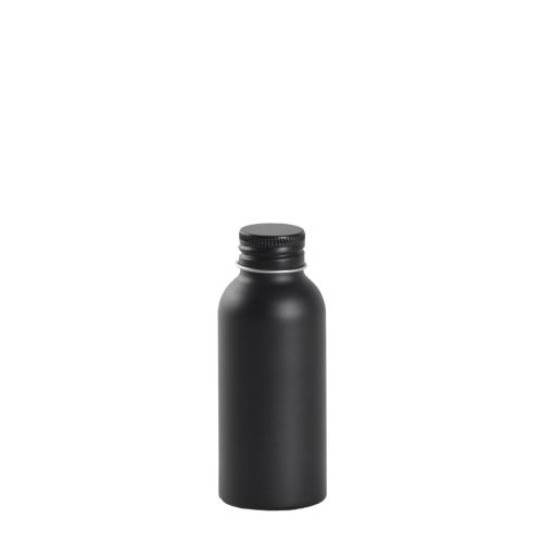 Flacon en aluminium noir mat 50 ml - au comptoir des flacons