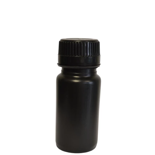 Flacon noir 125 ml PEHD pour produits photosensibles