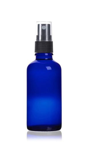 Vaporisateur-verre-bleu-100-ml-spray-noir