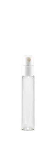Vaporisateur verre transparent 2 ml avec spray blanc