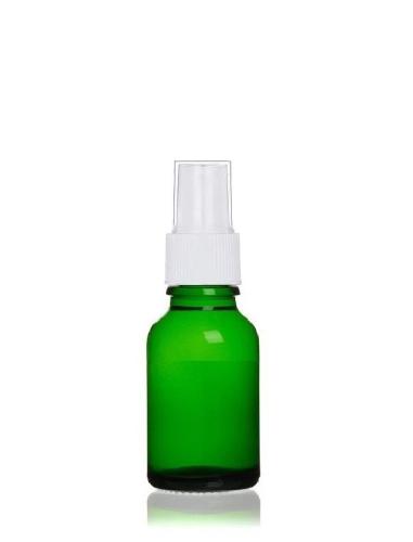 Vaporisateur verre vert 30 ml spray blanc